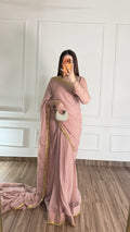 Noor-e-Haya stitched chifoon saree