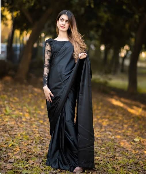 Midnight Black Elegance Saree | Luxury Party Wear